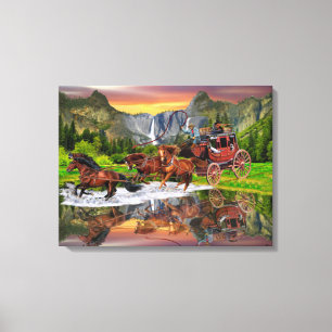 WELLS FARGO STAGECOACH CANVAS PRINT