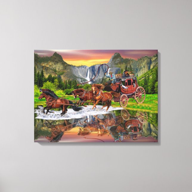 WELLS FARGO STAGECOACH CANVAS PRINT (Front)