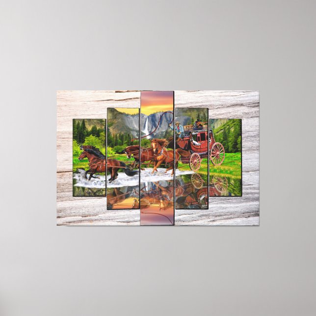 WELLS FARGO STAGECOACH CANVAS PRINT (Front)