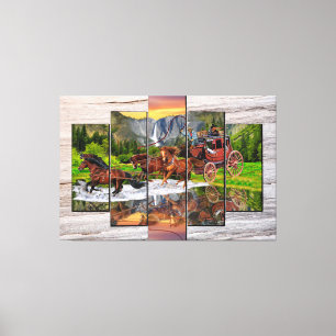 WELLS FARGO STAGECOACH CANVAS PRINT