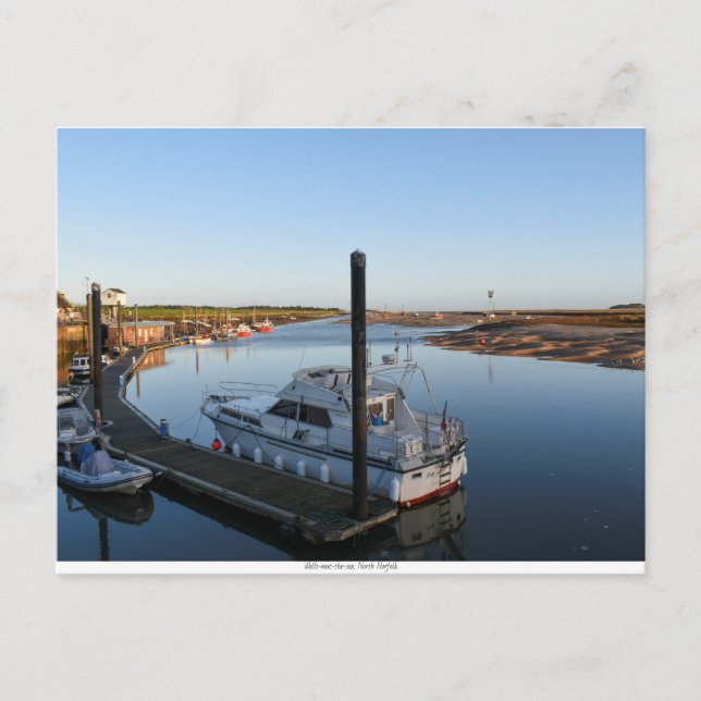 Wells harbour postcard (Front)