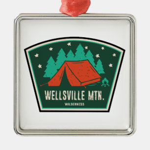 Wellsville Mountain Wilderness Utah Camping Metal Ornament
