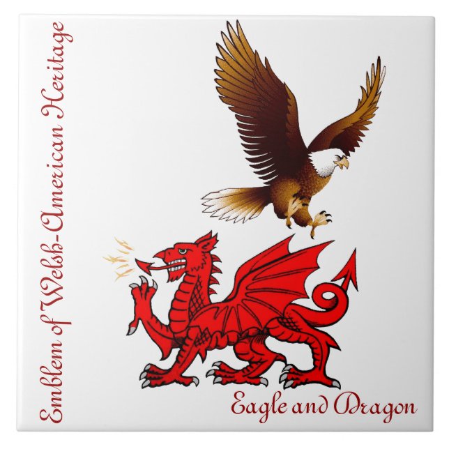 Welsh-American Collector's Tile (Front)