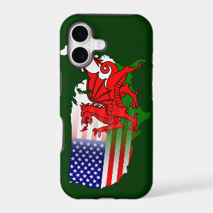 Welsh American Flags Map iPhone 5 Case