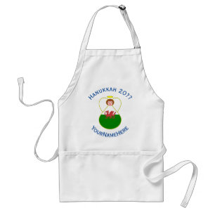 Welsh Angel Hanukkah Flag Personalized Standard Apron