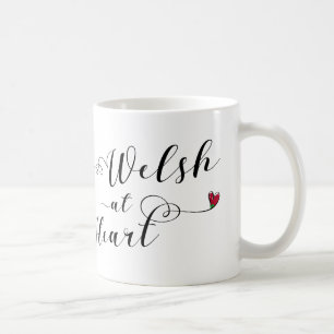 Welsh At Heart Mug, Wales Coffee Mug