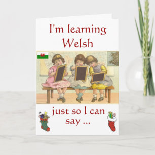 Welsh Birthday Card