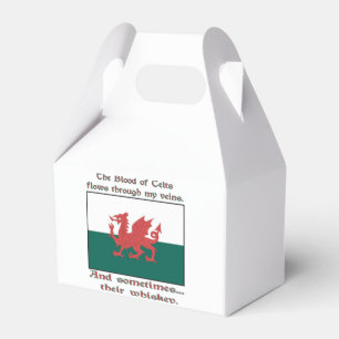 Welsh Blood of Celts Flows Veins Sometimes Whiskey Favor Box