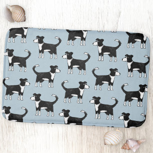 Welsh Border Collie Dog Bath Mat