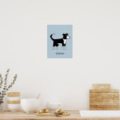 Welsh Border Collie Sheep Dog Custom Text Poster (Kitchen)