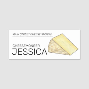 Welsh Caerphilly Cheese Shoppe Food Wales UK Name Tag