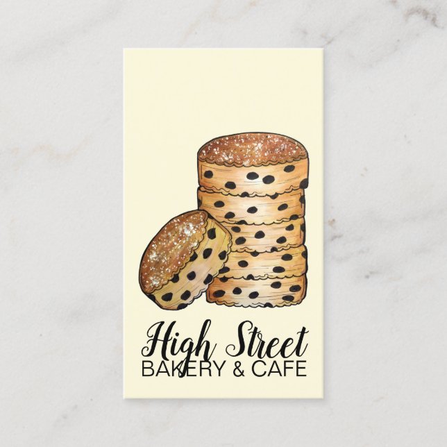 Welsh Cakes Welshcakes Bakestones UK British Food Business Card (Front)