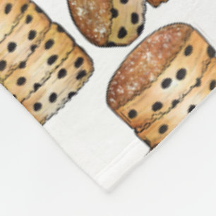 Welsh Cakes Welshcakes Bakestones UK British Food Fleece Blanket