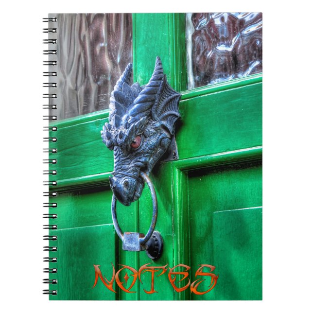 Welsh Cast Iron Dragon Head Door-knocker Notebook (Front)