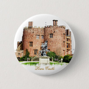 WELSH CASTLES 2 INCH ROUND BUTTON