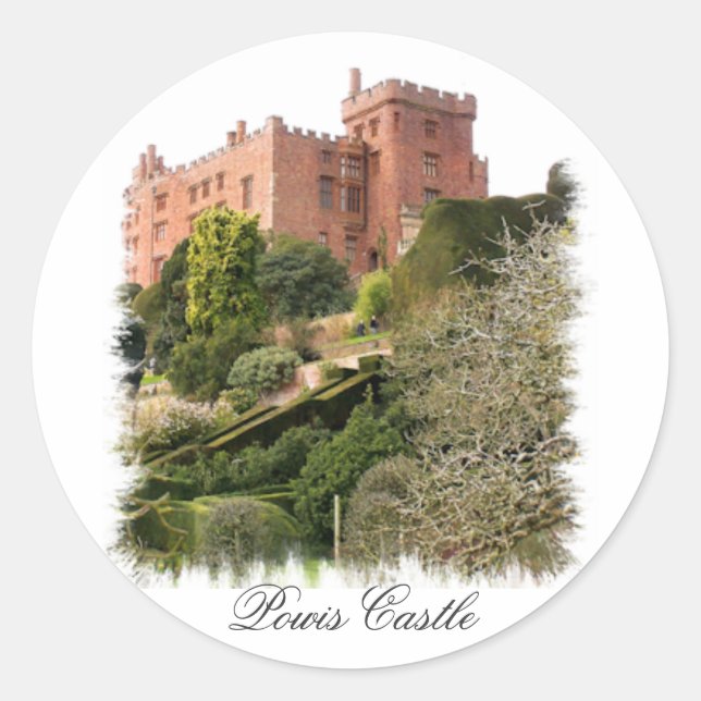WELSH CASTLES CLASSIC ROUND STICKER (Front)