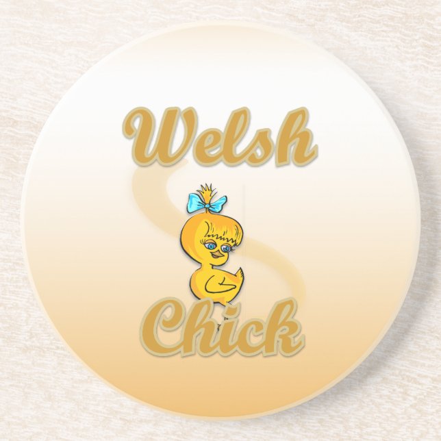Welsh Chick Coaster (Front)