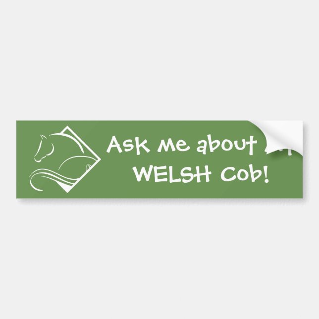 Welsh Cob Bumper Sticker (Front)