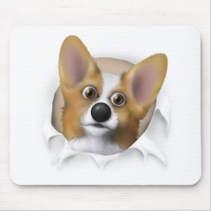 Welsh Corgi 1 Busting Out Mouse Pad