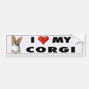 Welsh Corgi 1 Love Sticker