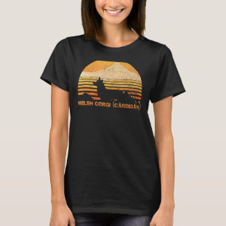 Welsh Corgi Cardigan  Vintage Retro T-Shirt
