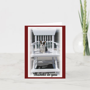 Welsh Corgi - Carte de note Merci