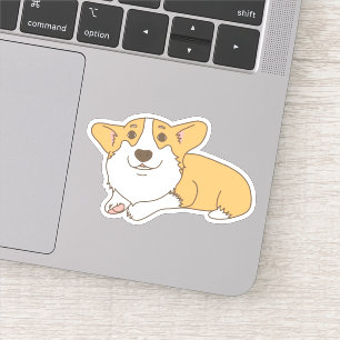Welsh Corgi Cartoon With A Sweet Face