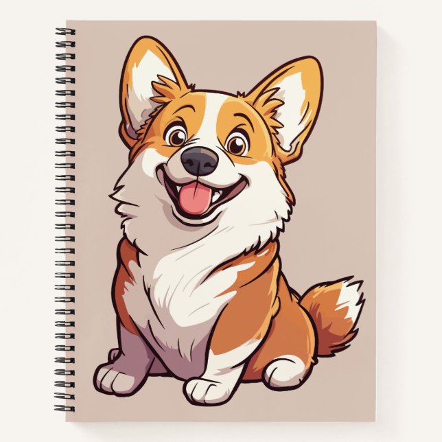 Welsh Corgi dog Mug Notebook (Front)