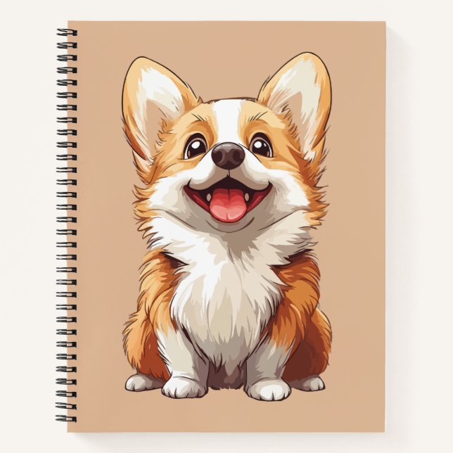 Welsh Corgi dog Notebook (Front)
