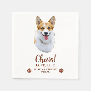 Welsh Corgi Dog Personalized Cheers Napkin