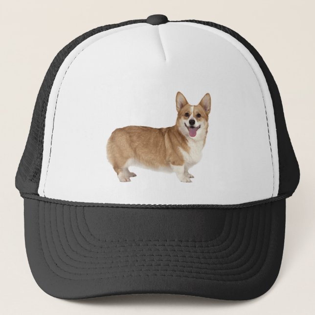 Welsh Corgi Dog Pet Animal Custom Trucker Hat (Front)