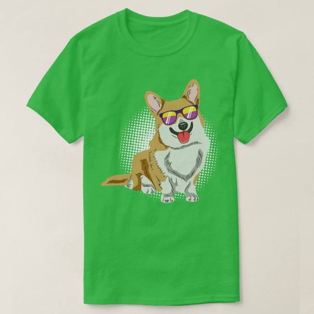 Welsh Corgi Dog T-Shirt (Design Front)