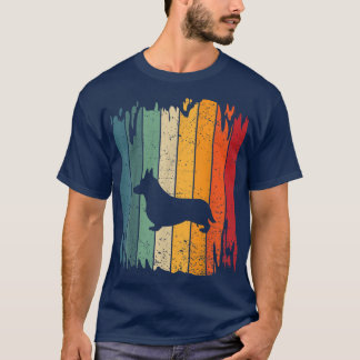 Welsh Corgi Dog Vintage Retro 70s 80s Corgi Lover1 T-Shirt