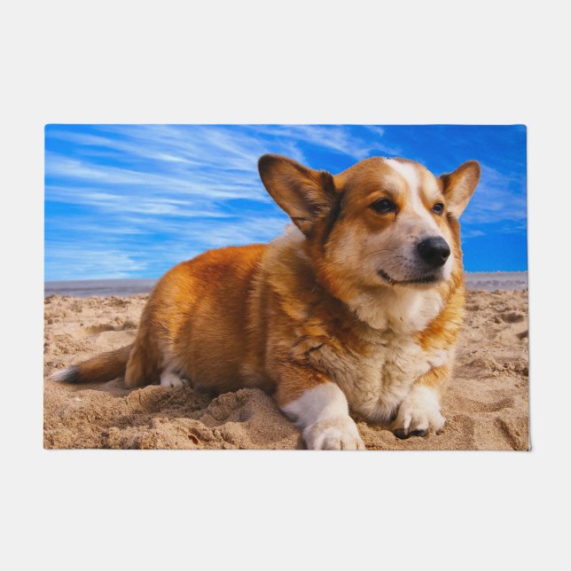 Welsh Corgi. Doormat (Front)