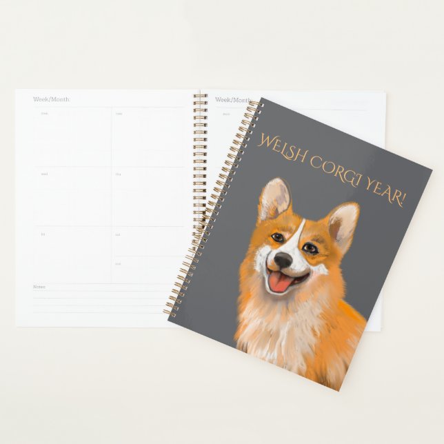 WELSH CORGI DRAWING PLANNER (Display)