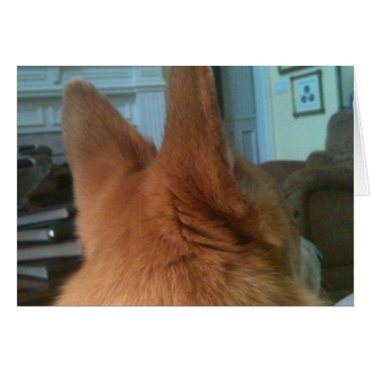 welsh corgi ears card