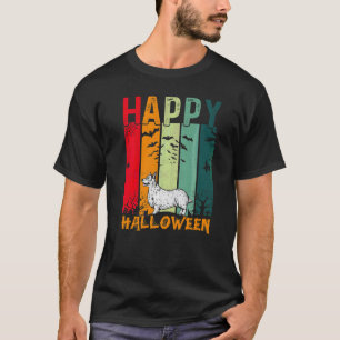 Welsh Corgi  Girls Boys Retro Halloween Dinner Par T-Shirt