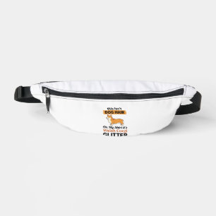Welsh Corgi Glitter Funny Dog Lover T-Shirt Design Fanny Pack