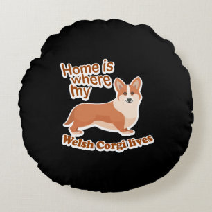 Welsh Corgi Home Round Pillow