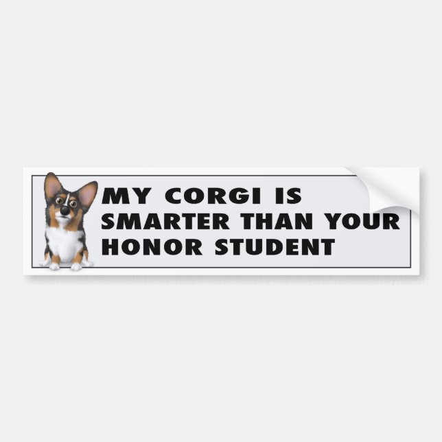 Welsh Corgi Honour WC1 Bumper Sticker (Front)