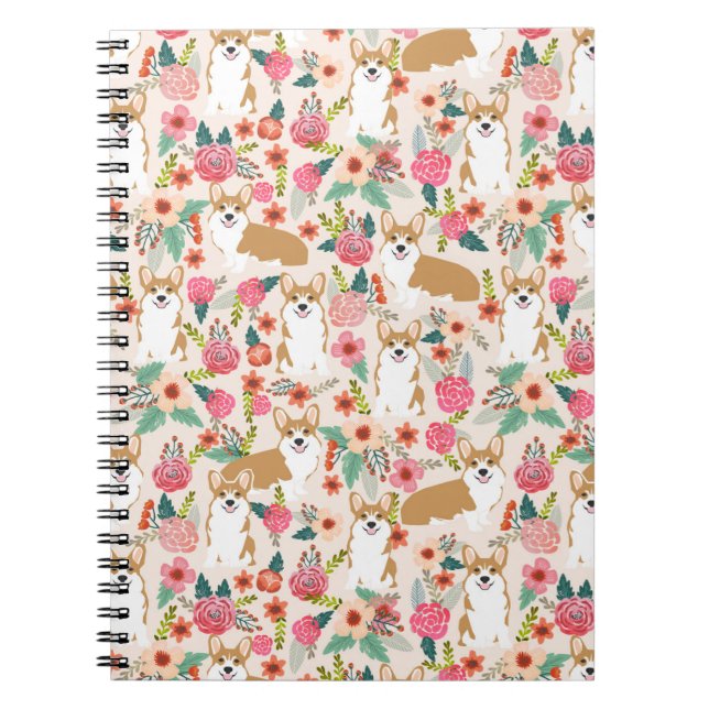 Welsh Corgi journal notebook dog stationery (Front)