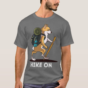 Welsh Corgi Mom Dog Mountain Hiking Climber Advent T-Shirt