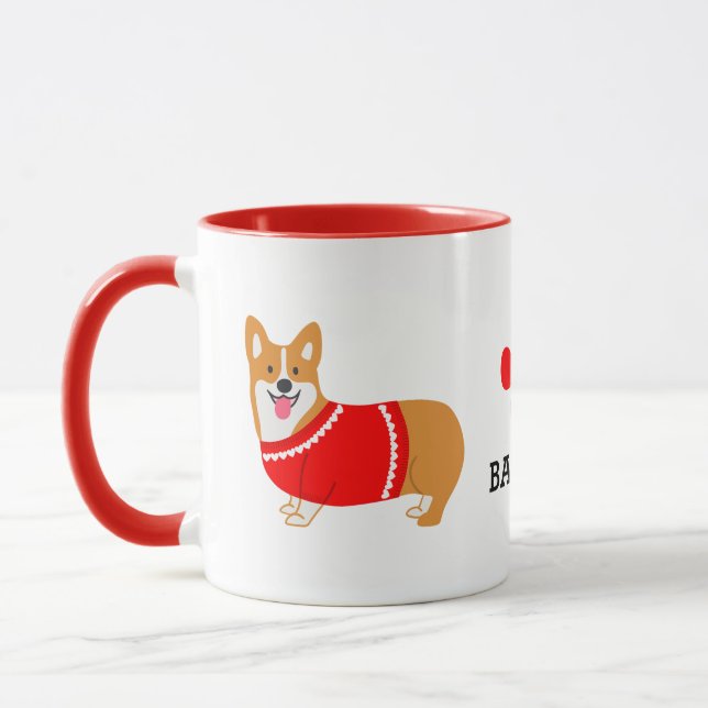 Welsh Corgi Mug Personalized (Left)