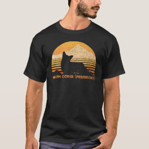 Welsh Corgi Pembroke Vintage Retro T-Shirt