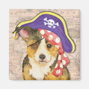 Welsh Corgi Pirate Magnet