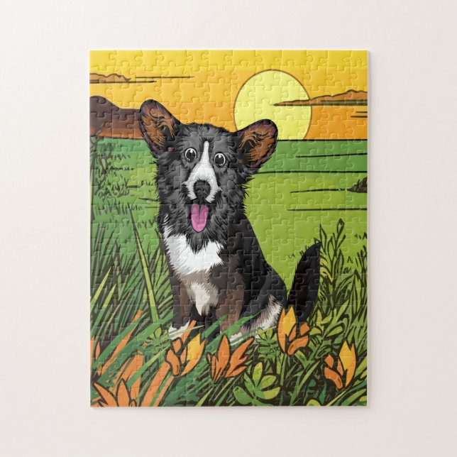 Welsh Corgi Puppy Jigsaw Puzzle (Vertical)