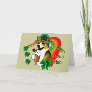 Welsh Corgi Saint Patrick's Day Card