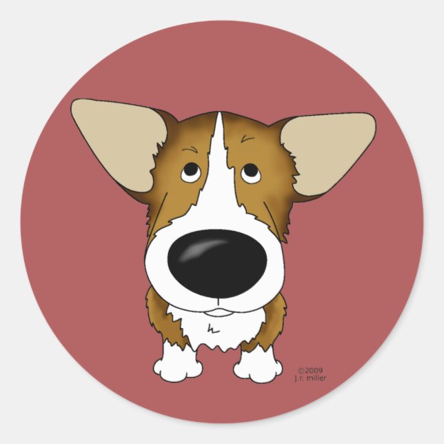 Welsh Corgi Stickers (Front)