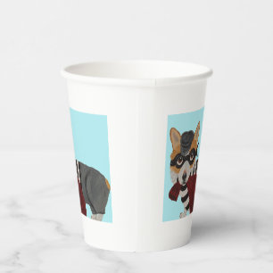  Welsh Corgi Treat Thief Burglar Paper Cups