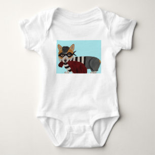  Welsh Corgi  Treat Thief Burglar T-Shirt Baby Bodysuit
